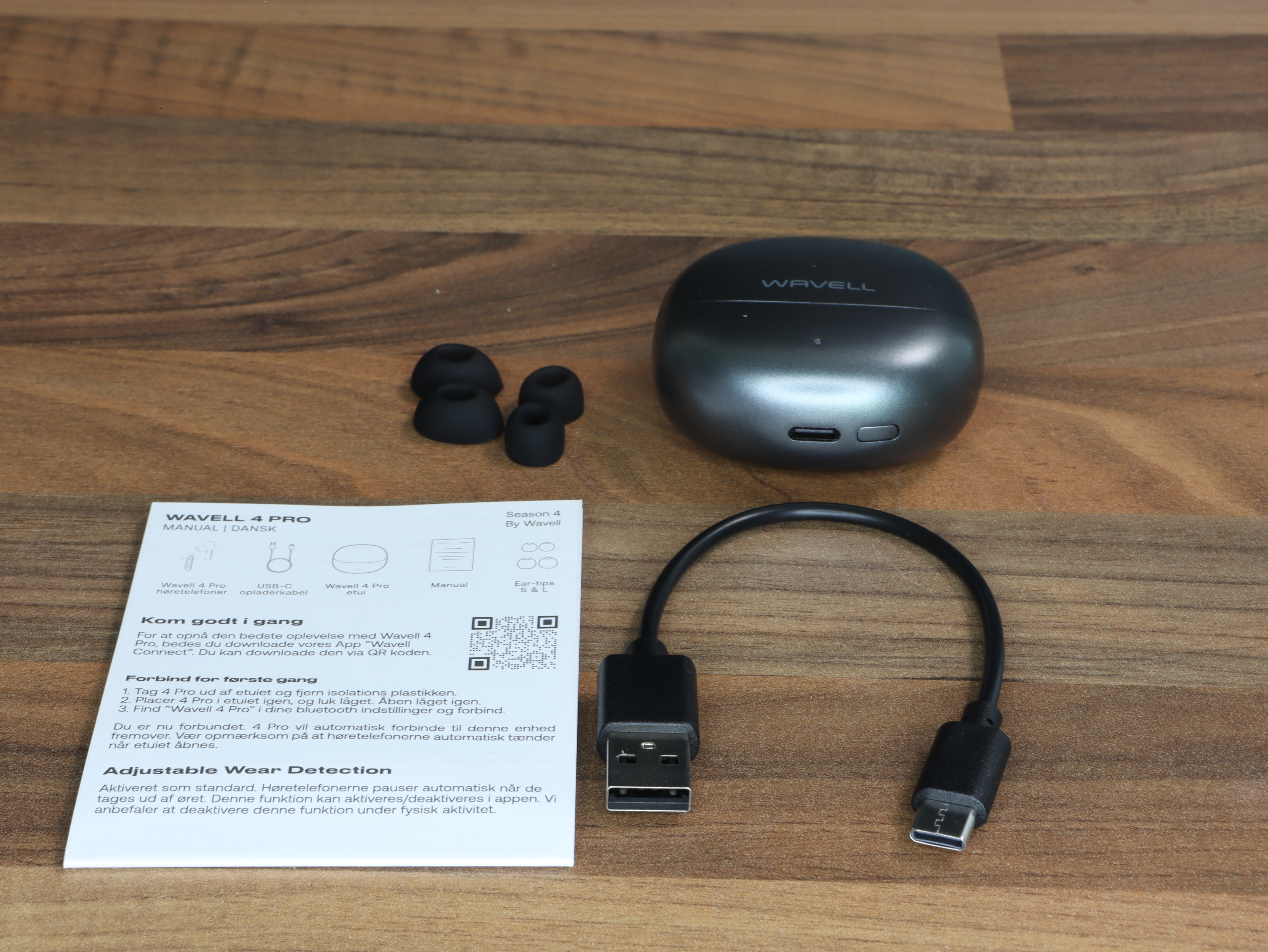 True wireless Wavell 4 Pro bluetooth ANC awareness fitness headset sound Spatial Audio multipoint wear detection.JPG